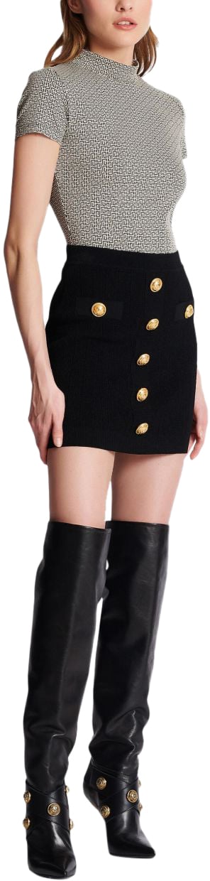 Balmain Skirts Black Zwart