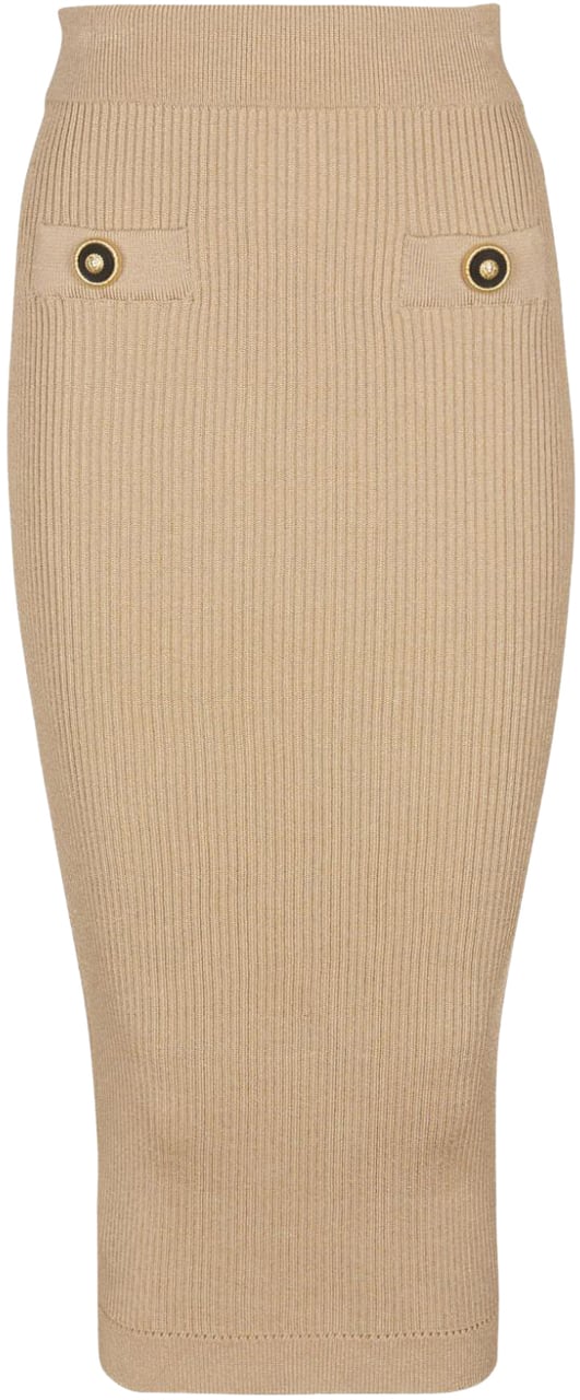 Balmain Skirts Beige Beige