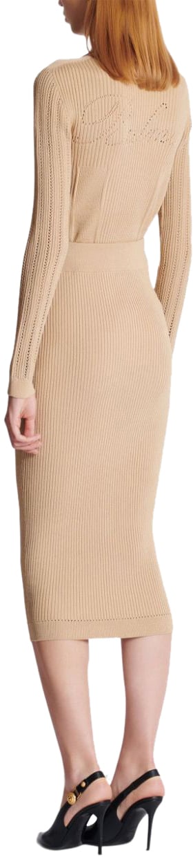 Balmain Skirts Beige Beige