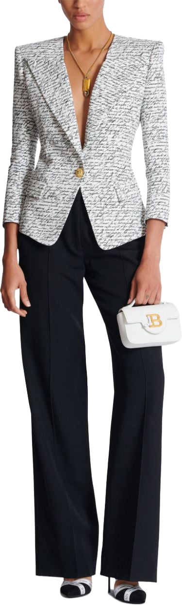 Balmain Jackets White/Black Wit