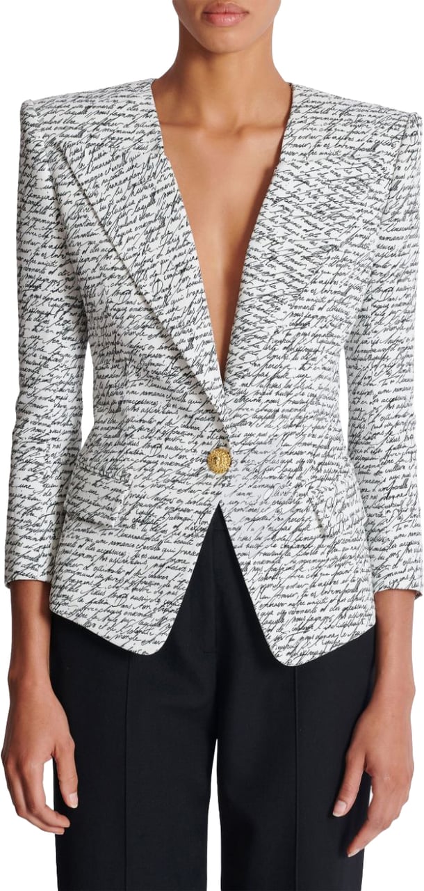 Balmain Jackets White/Black Wit
