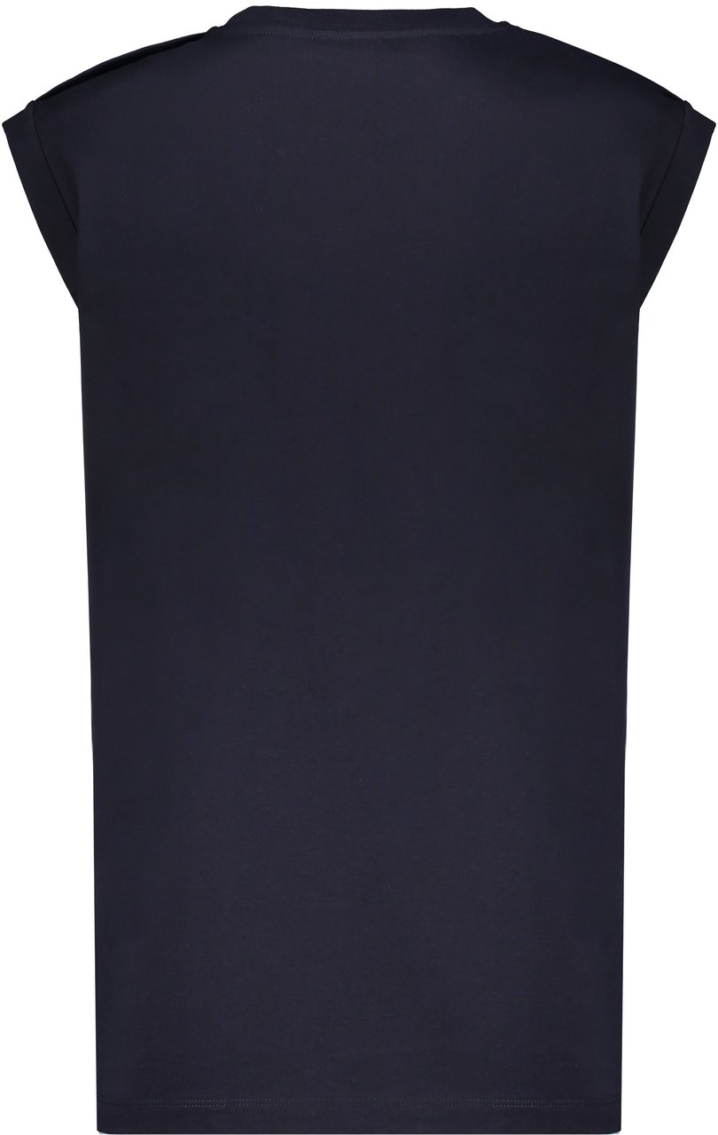 Balmain Cotton T-shirt with logo Wit