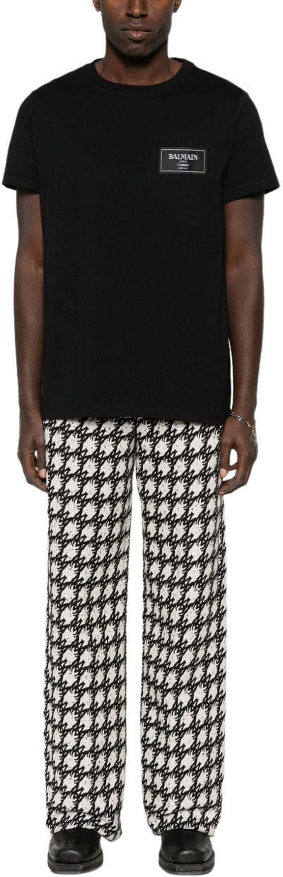Balmain Balmain T-shirts And Polos Black Zwart