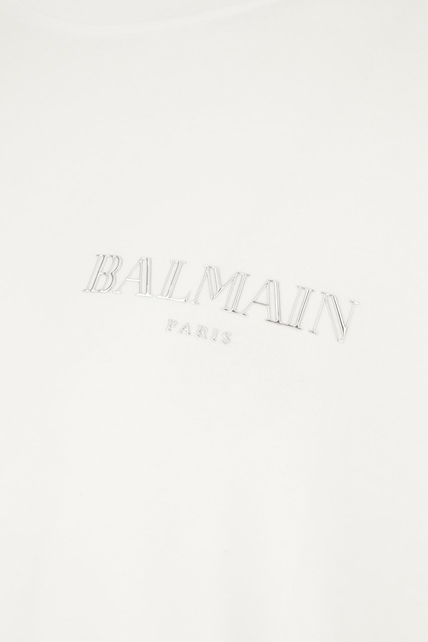 Balmain Balmain White cotton t-shirt Wit