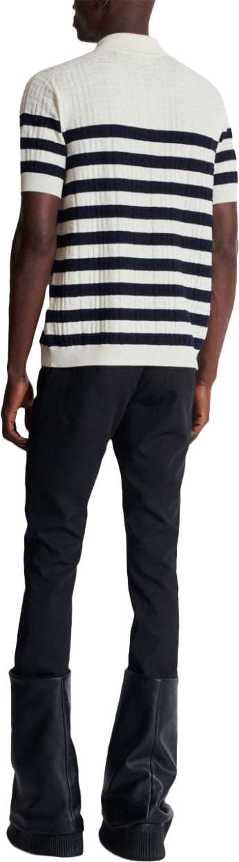 Balmain T-Shirts And Polos White/Blue Wit