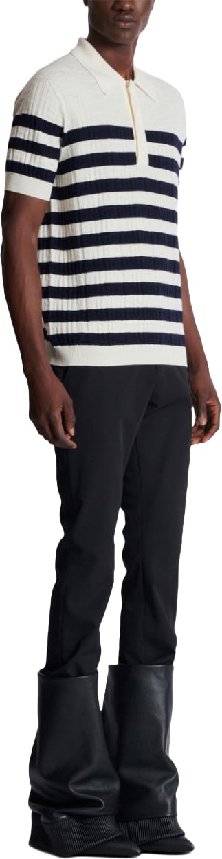 Balmain T-Shirts And Polos White/Blue Wit