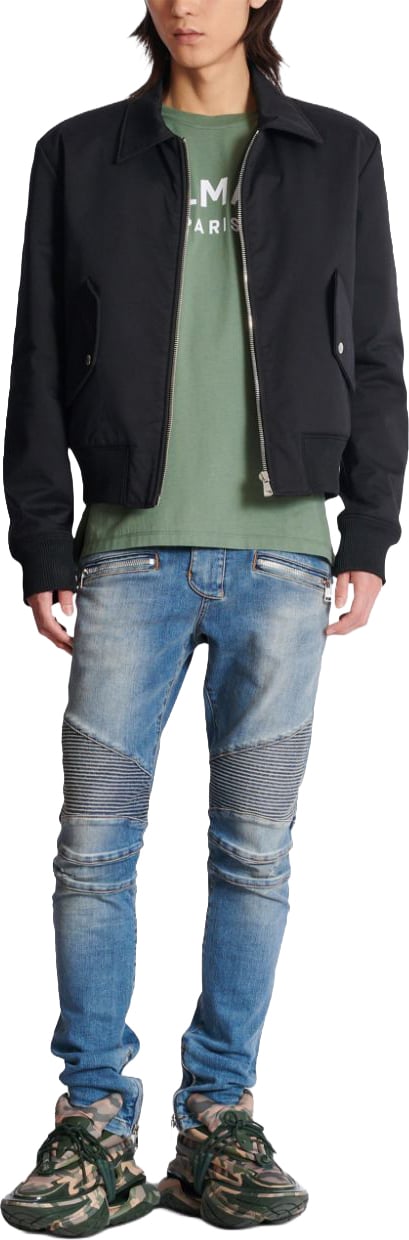 Balmain Trousers Blue Denim Blauw