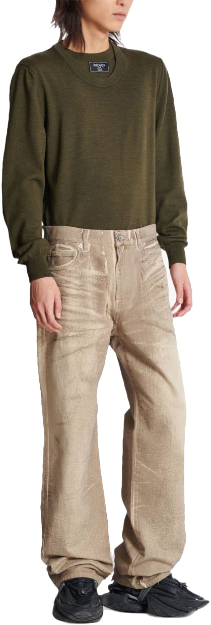 Balmain Jeans Beige Beige