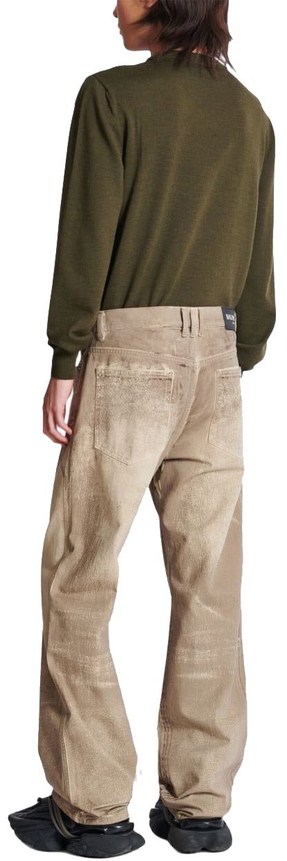 Balmain Jeans Beige Beige