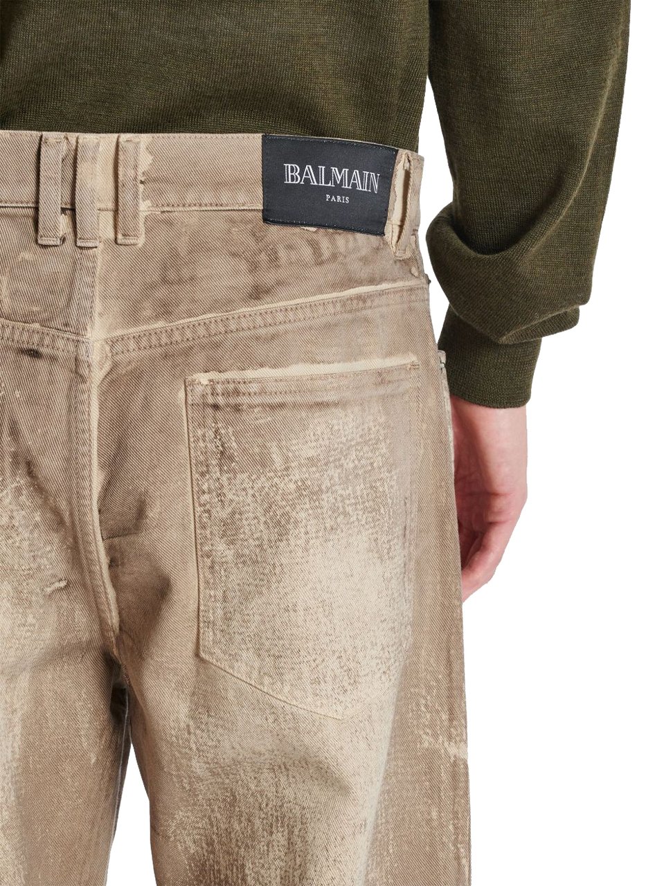Balmain Jeans Beige Beige