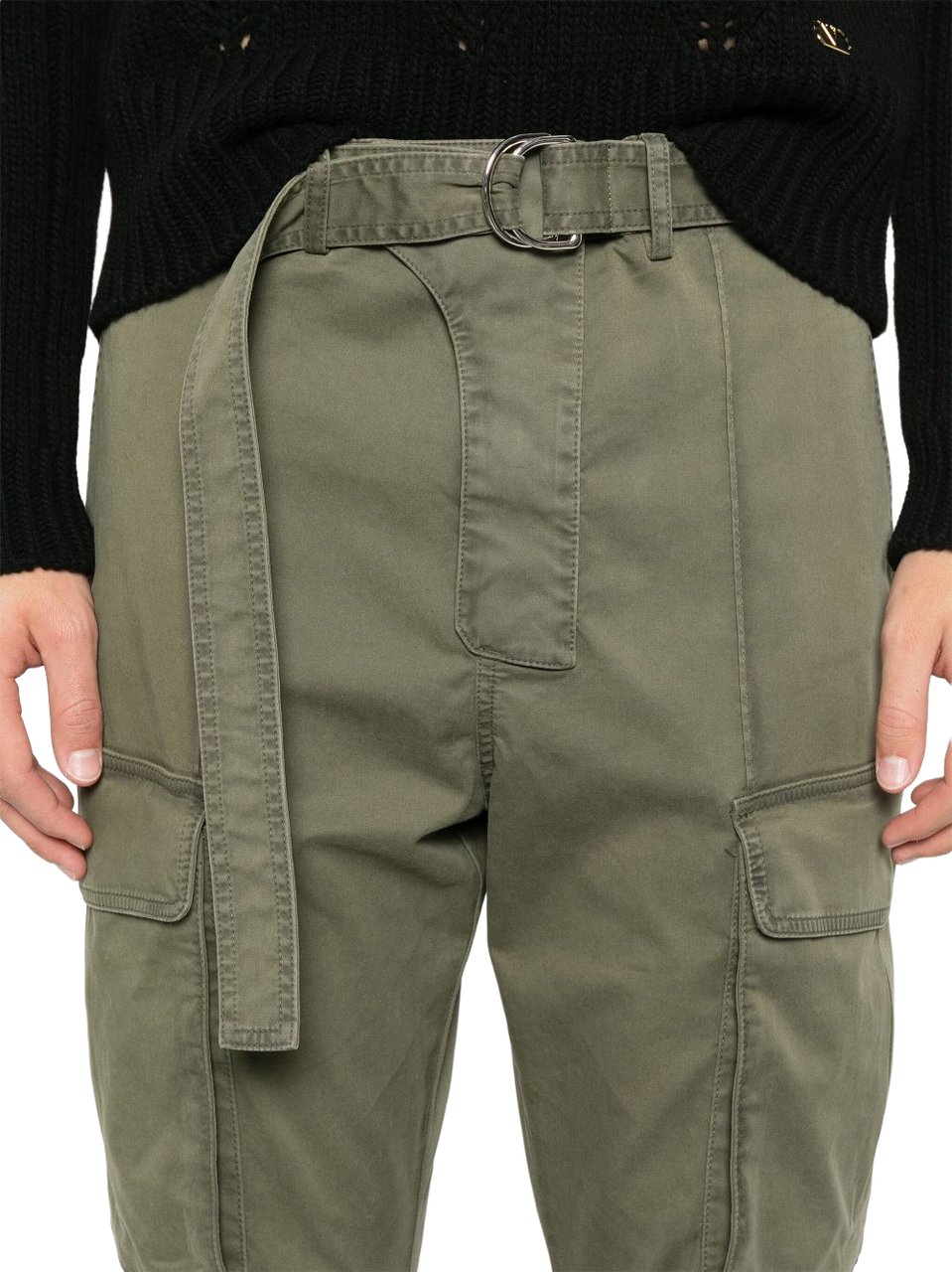 Balmain Trousers Khaki Donkergroen