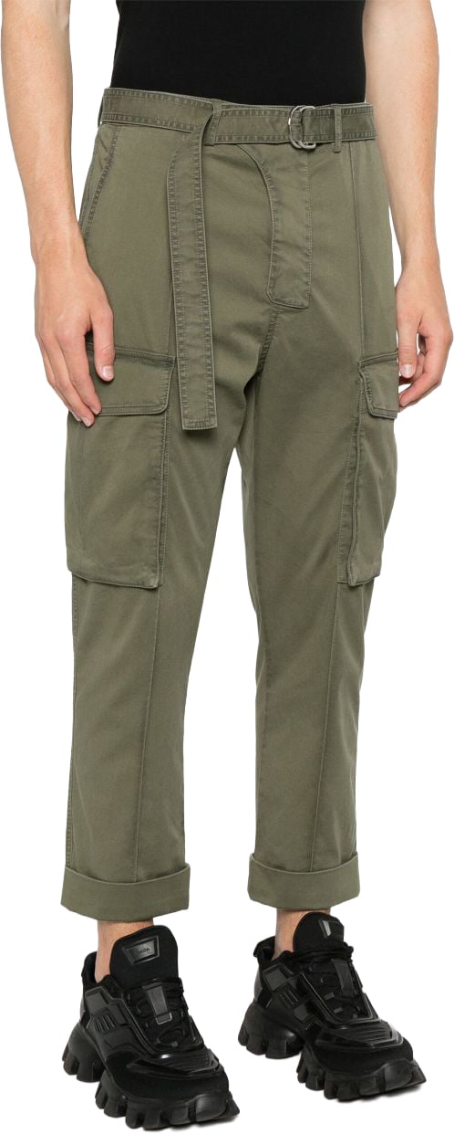 Balmain Trousers Khaki Donkergroen