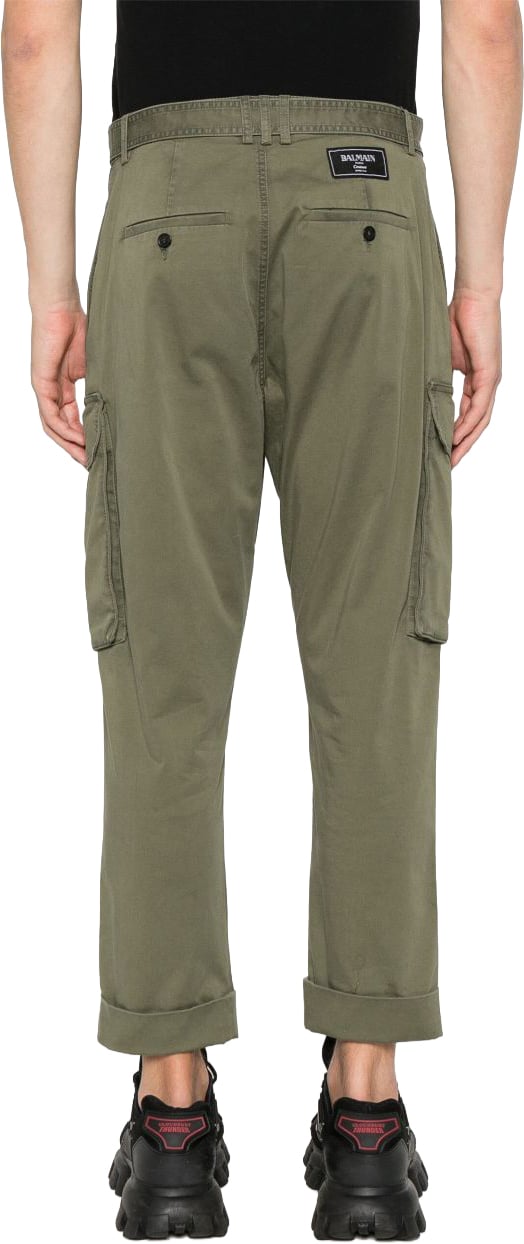 Balmain Trousers Khaki Donkergroen