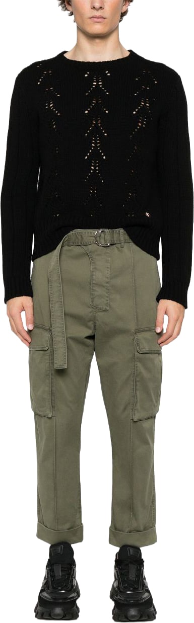 Balmain Trousers Khaki Donkergroen
