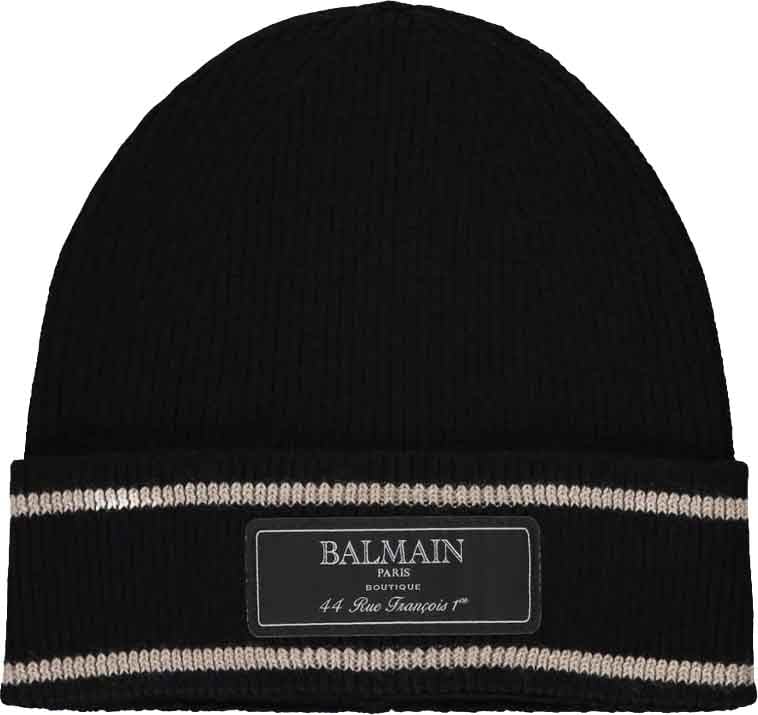 BALMAIN Wool Hat Zwart