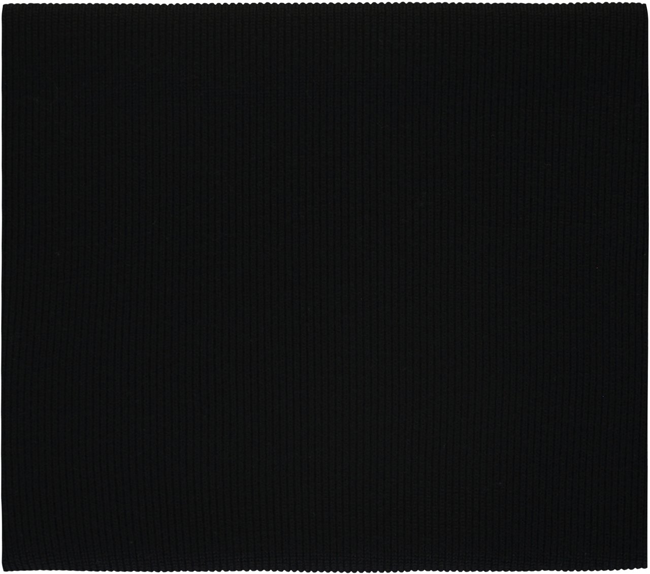 Balmain Ribbed knit scarf Zwart