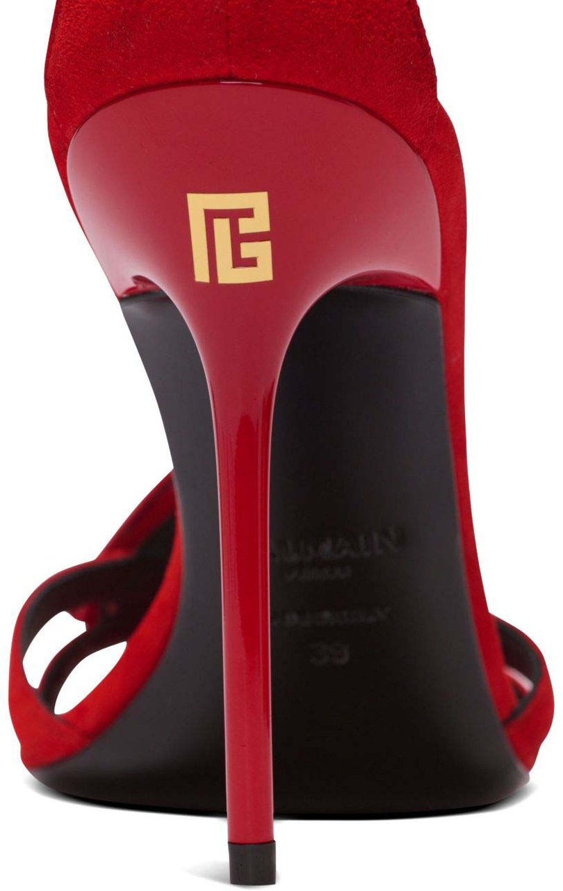 Balmain Sandals Rouge Rood