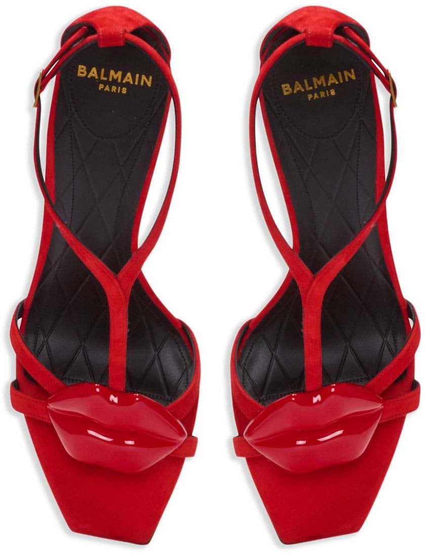 Balmain Sandals Rouge Rood
