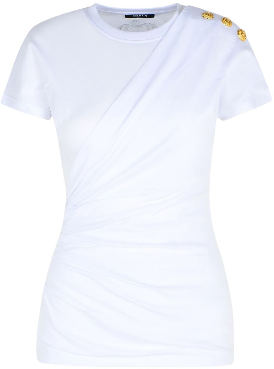 Balmain T-Shirts And Polos White Wit