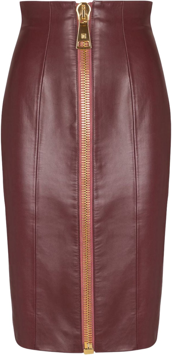 Balmain Skirts Aubergine Paars