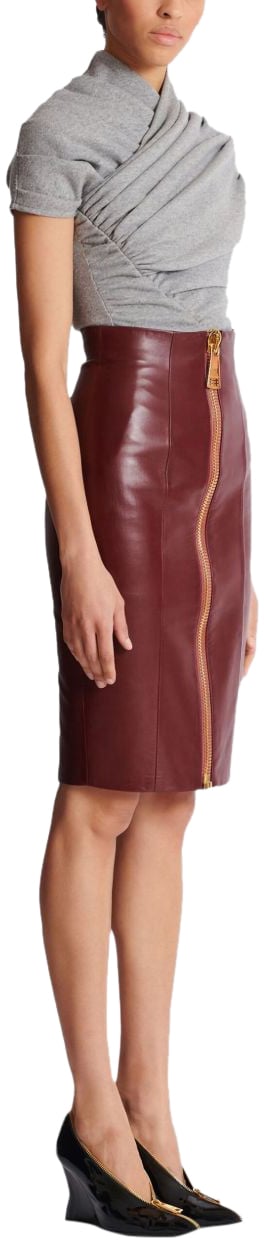 Balmain Skirts Aubergine Paars
