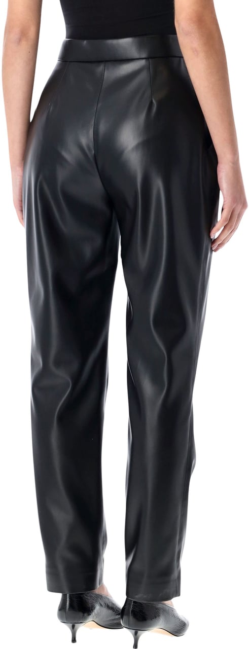 Balmain Eco Leather Pant Nero Zwart