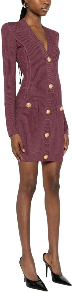 Balmain Dresses Purple Paars