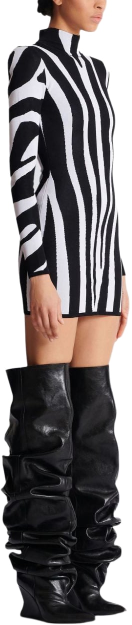 Balmain Dresses Noirblanc Zwart