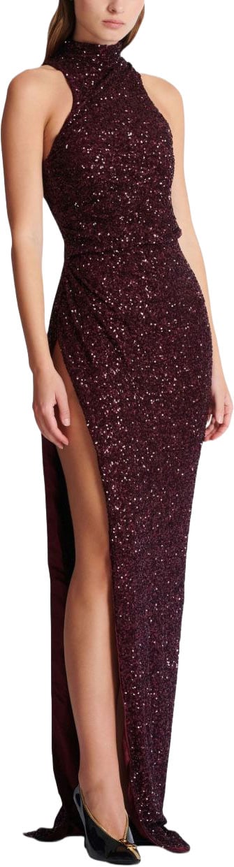 Balmain Dresses Violet Foncé Paars