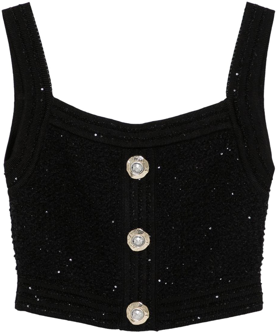 Balmain Top Black Zwart