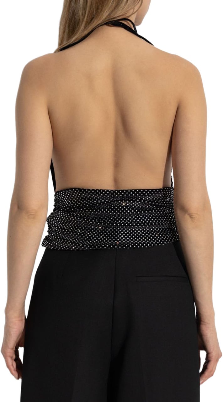 Balmain Top Noir / Argent Zwart
