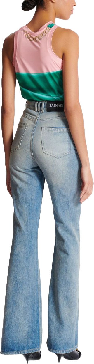 Balmain Trousers Denim Lichtblauw