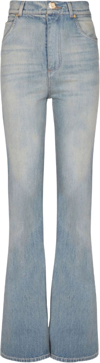 Balmain Trousers Denim Lichtblauw