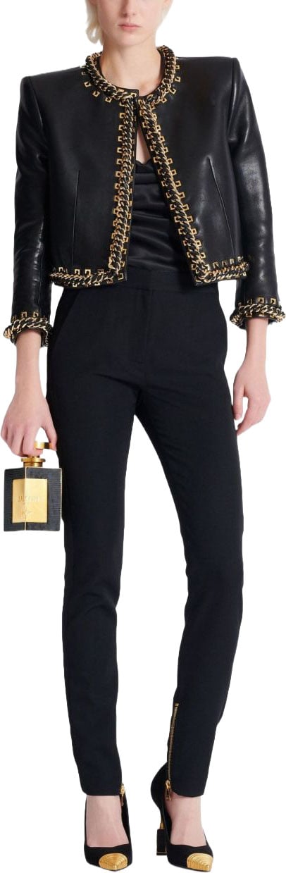 Balmain Trousers Noir Zwart