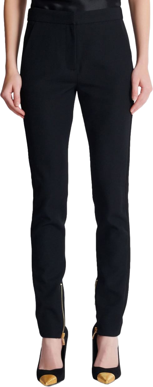 Balmain Trousers Noir Zwart