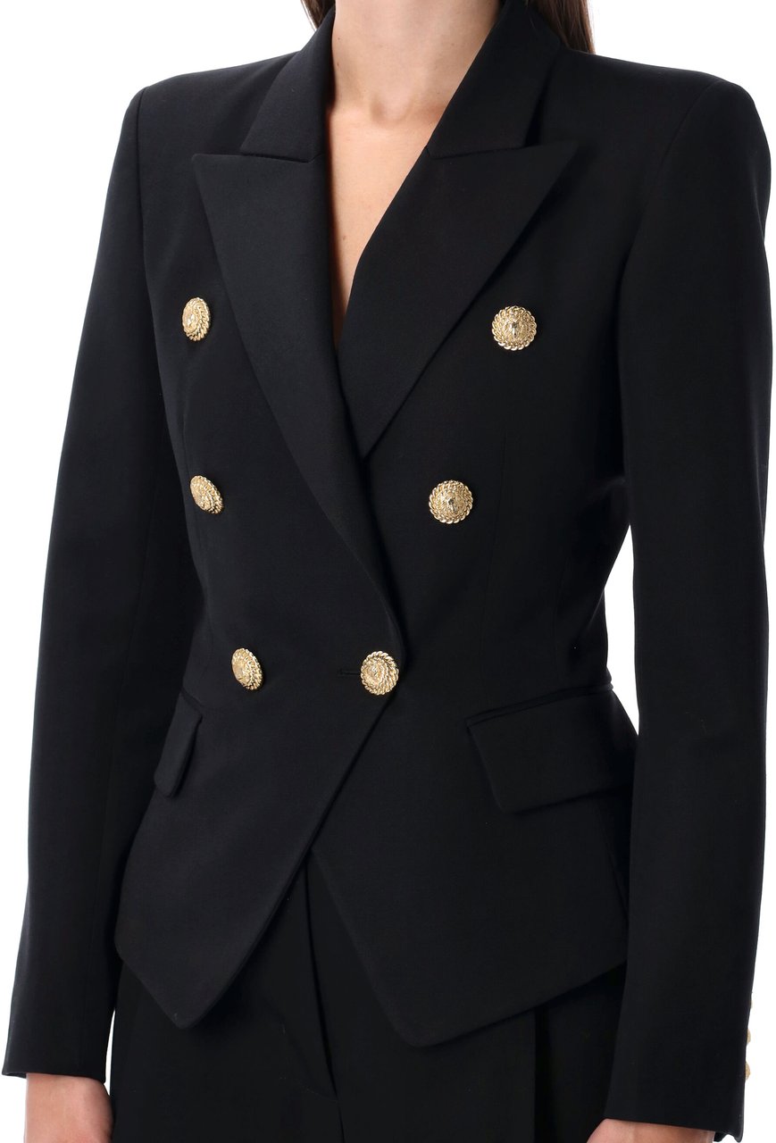 Balmain 6 Btn Gdp Jacket Nero Zwart