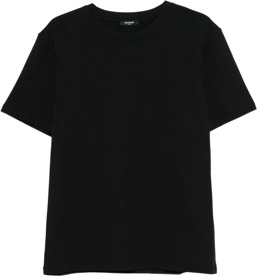 Balmain T-Shirts And Polos Noirblanc Zwart