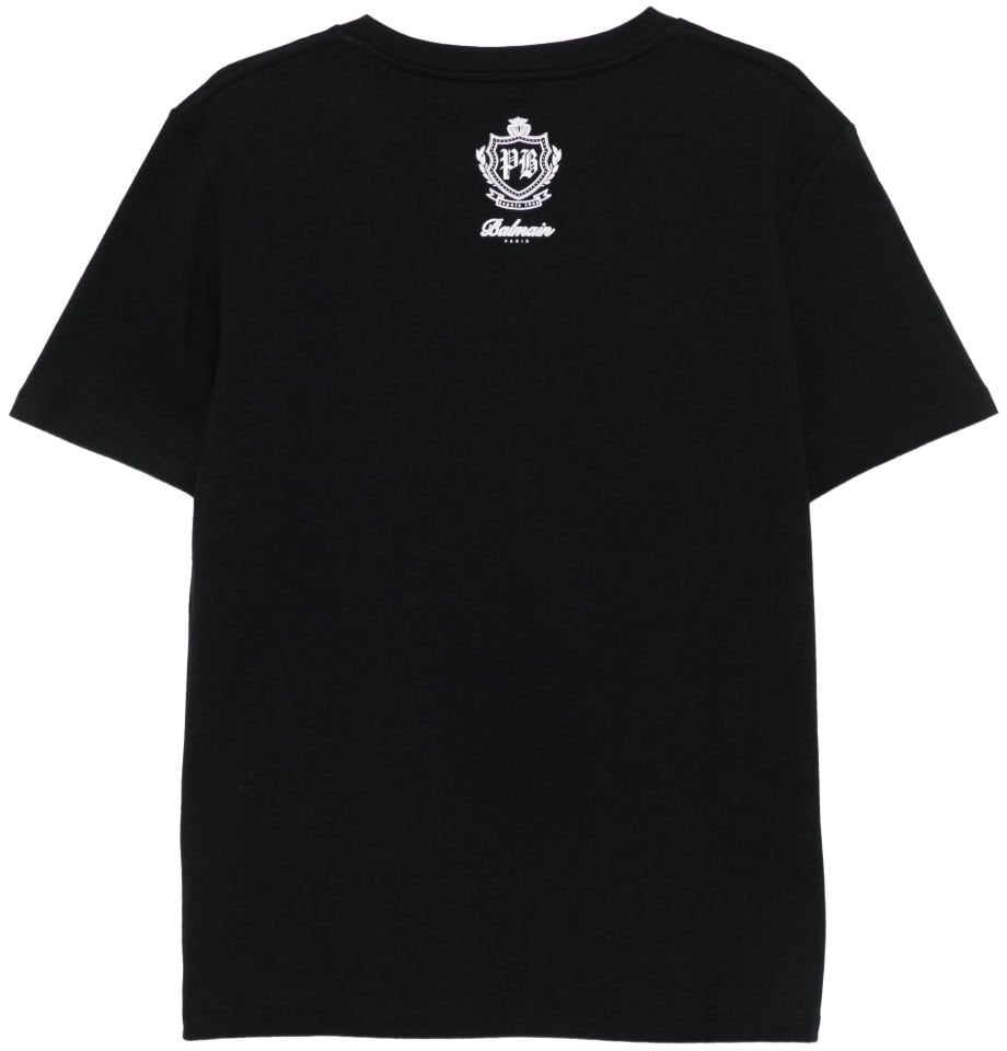Balmain T-Shirts And Polos Noirblanc Zwart