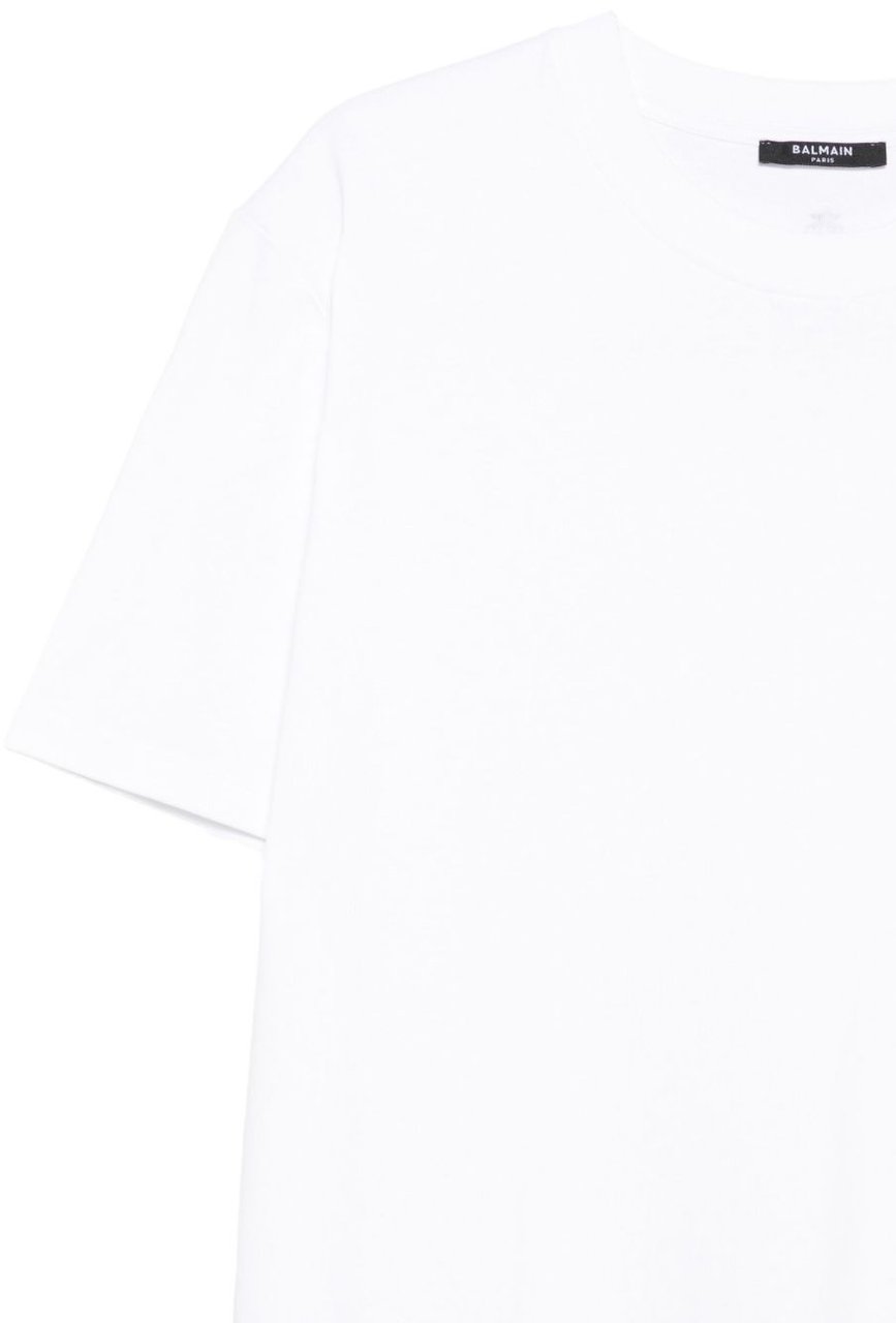 Balmain T-Shirts And Polos Blanc/Noir Wit