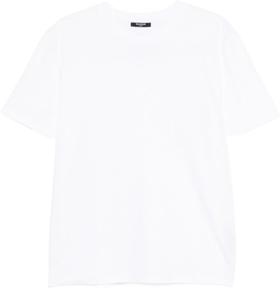 Balmain T-Shirts And Polos Blanc/Noir Wit