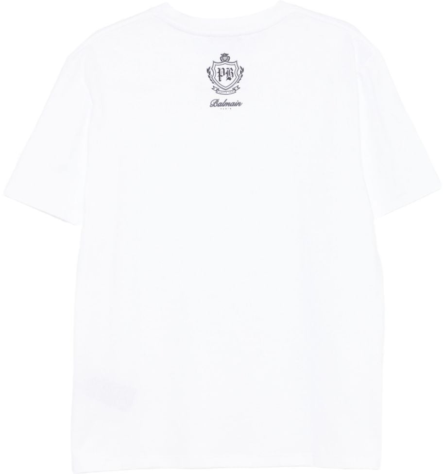 Balmain T-Shirts And Polos Blanc/Noir Wit