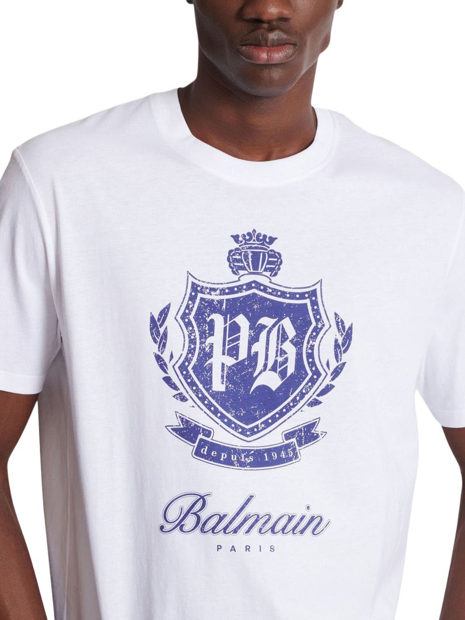 Balmain Graphic-Print White T-Shirt Wit