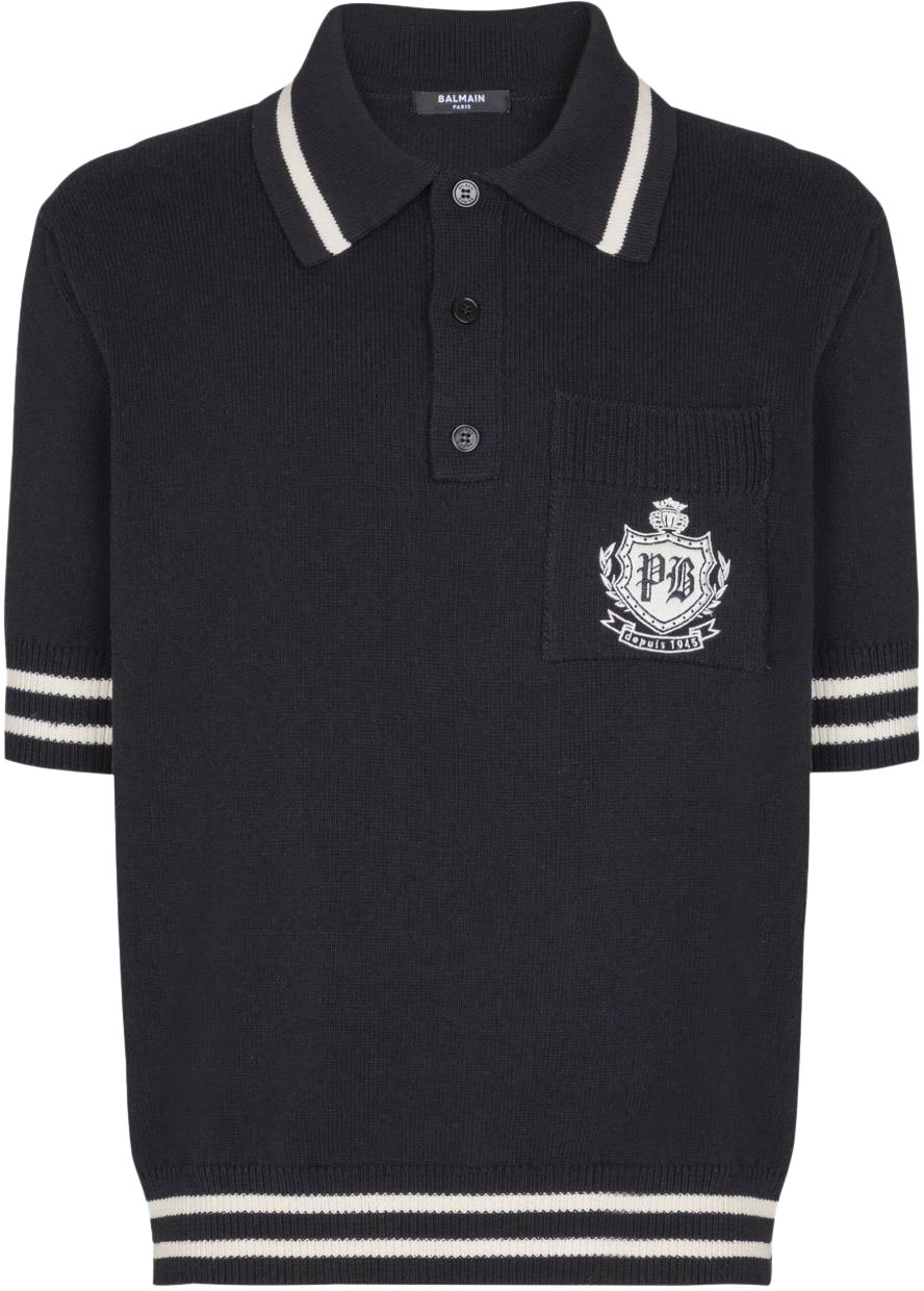 Balmain T-Shirts And Polos Black Zwart