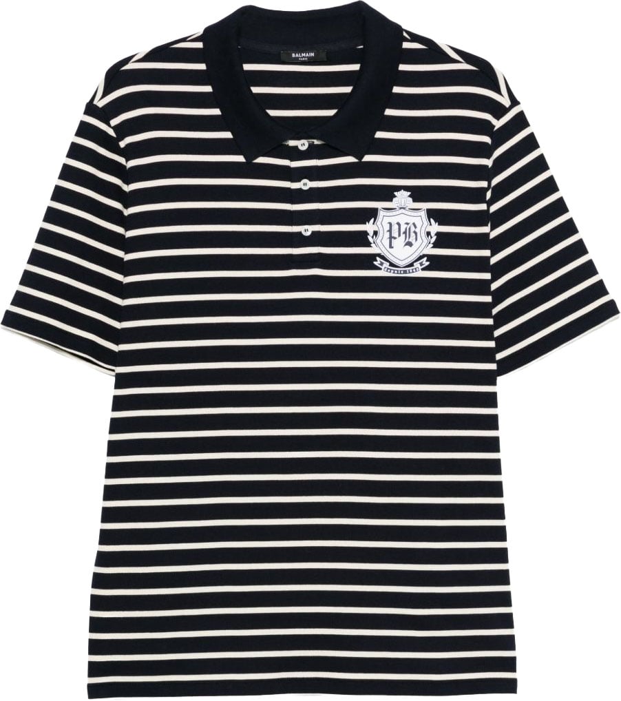 Balmain T-Shirts And Polos Multicolor Zwart