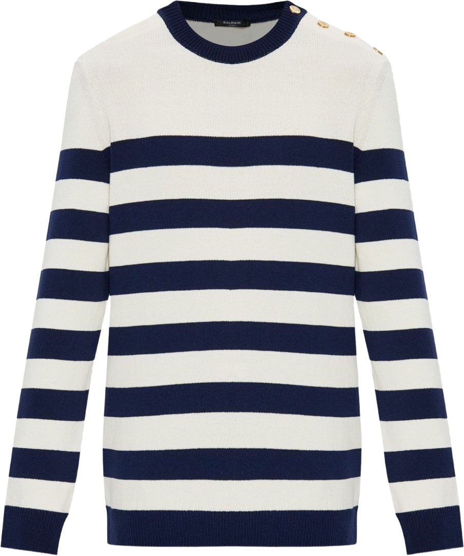 Balmain Sweaters Naturel / Marine Divers