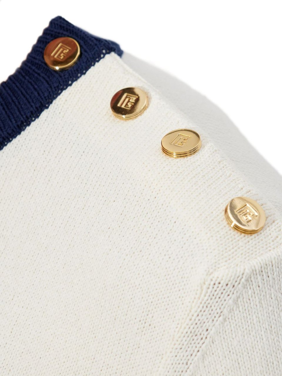 Balmain Sweaters Naturel / Marine Divers