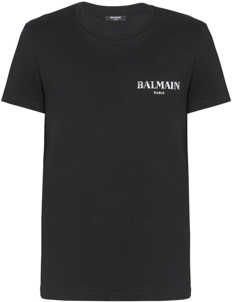 Balmain T-Shirts And Polos Noir Argent Zwart