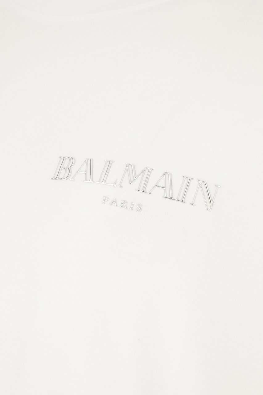 Balmain Balmain White cotton t-shirt Wit
