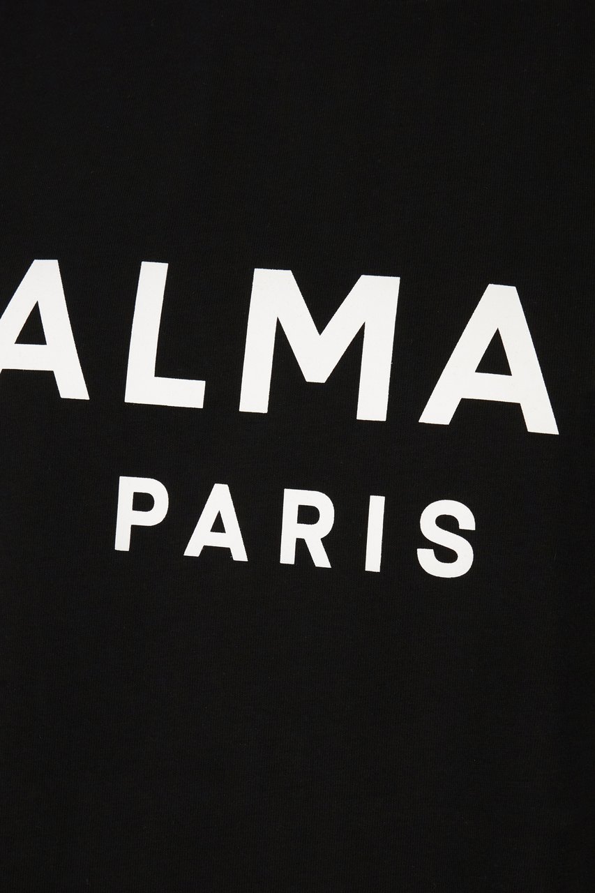 Balmain Balmain Black cotton t-shirt Zwart