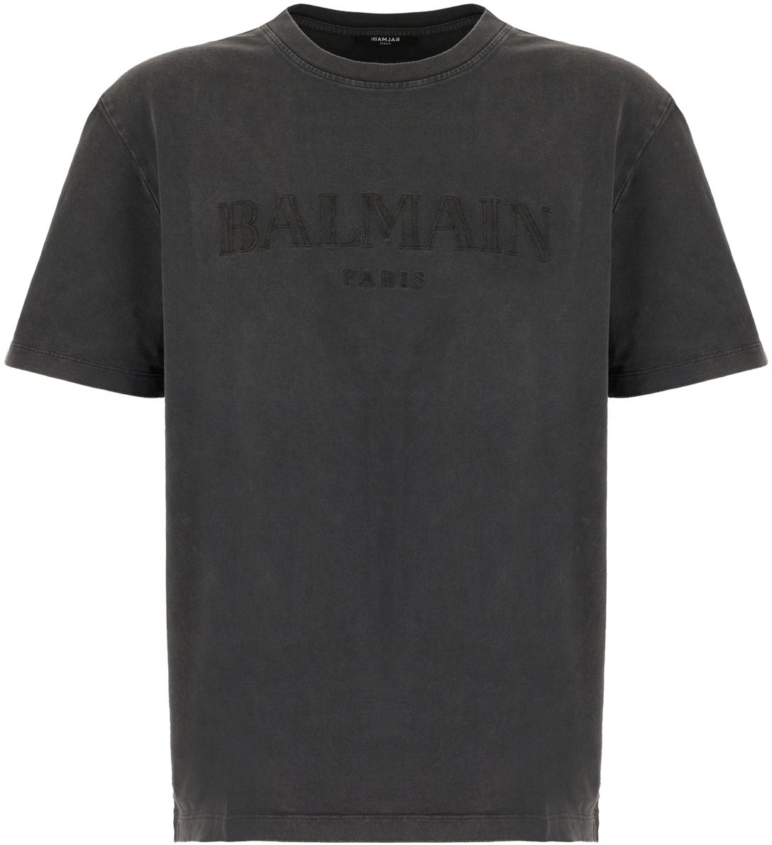 Balmain Balmain Graphite cotton t-shirt Zwart
